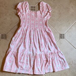SweetHoney Pink Heart Kids Dress